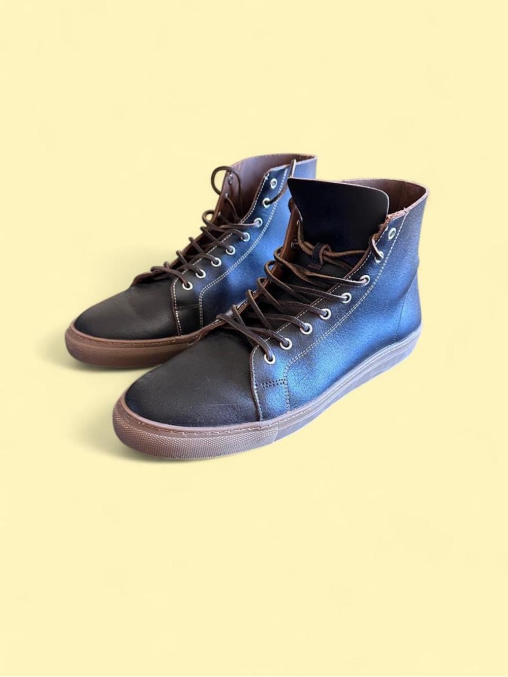 Thursday Boot Company Premier High Top Cacao Leather Sneakers Men’s Size 10.5